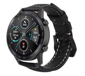 Strap-it Bracelet cuir Honor Magic Watch 2 (noir)