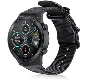 Strap-it Bracelet nylon á boucle Honor Magic Watch 2 (noir)
