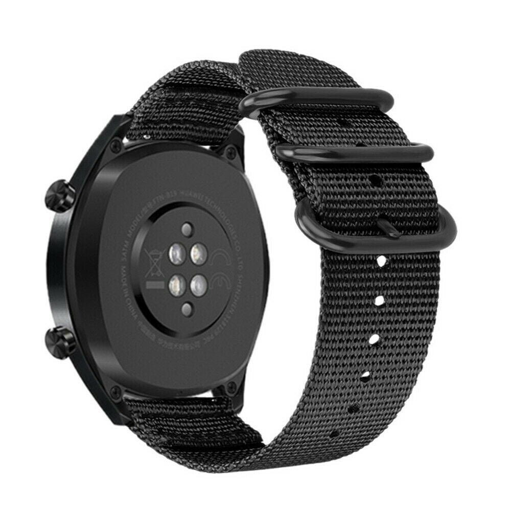 Strap-it Strap-it Bracelet nylon á boucle Honor Magic Watch 2 (noir)