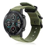 Strap-it Bracelet nylon á boucle Honor Magic Watch 2 (vert)