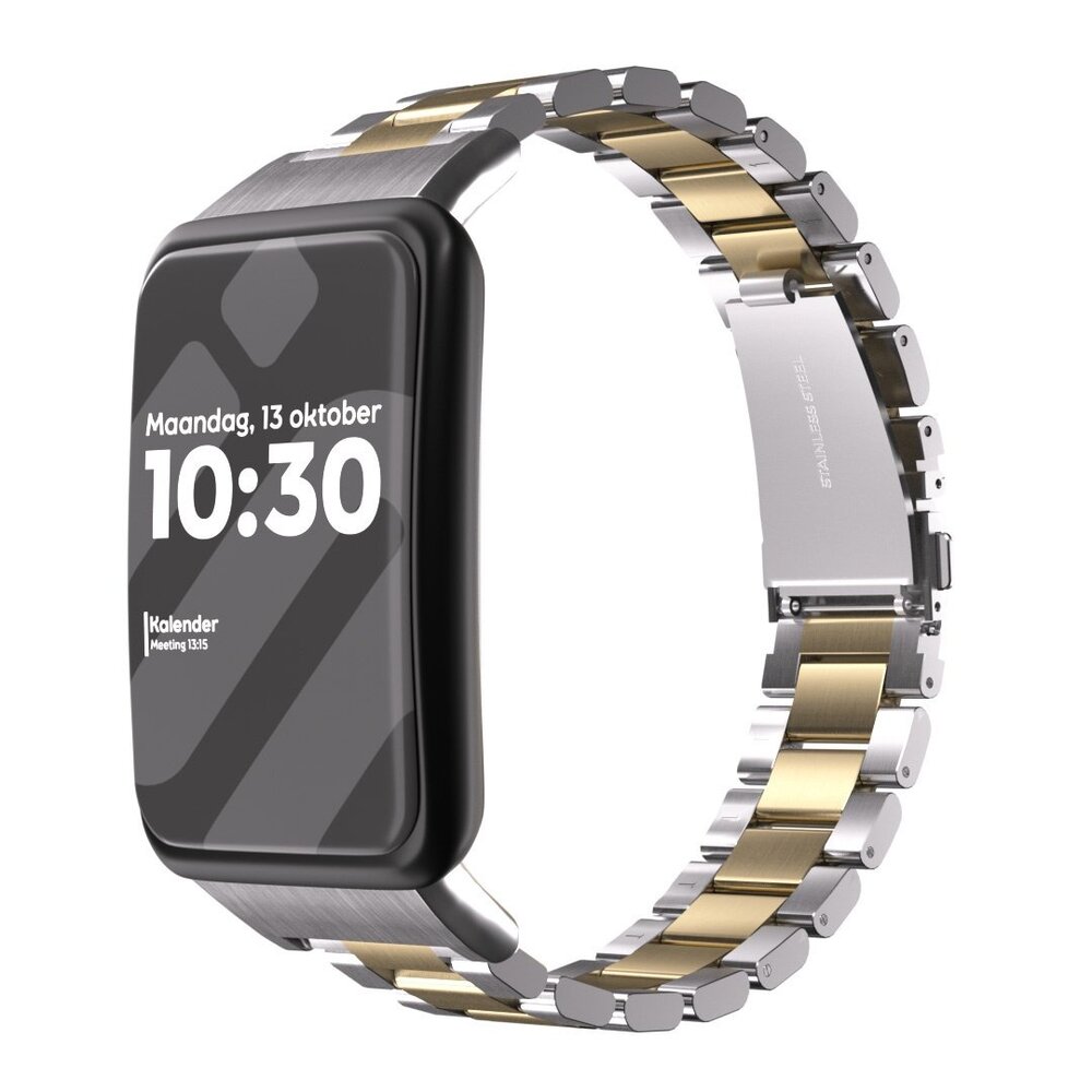 Strap-it Strap-it Bracelet acier Oppo Watch Free (argent/or)