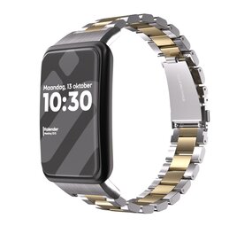 Strap-it Bracelet acier Oppo Watch Free (argent/or)
