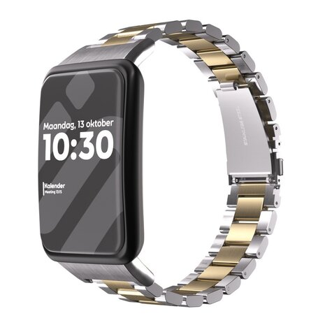 Strap-it Strap-it Bracelet acier Oppo Watch Free (argent/or)