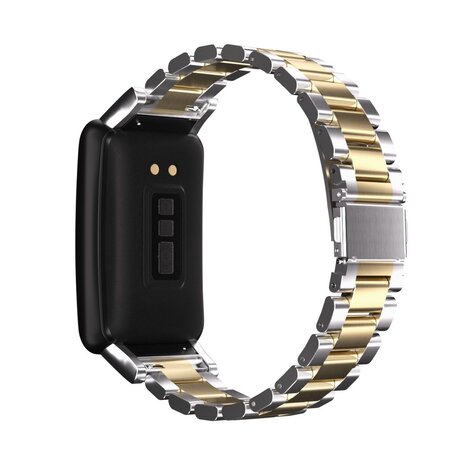 Strap-it Strap-it Bracelet acier Oppo Watch Free (argent/or)