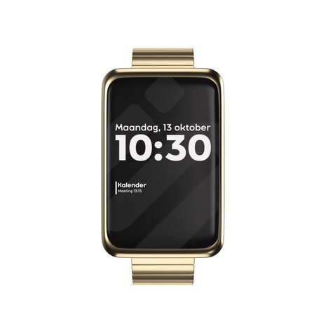 Strap-it Strap-it Bracelet en métal Oppo Watch Free (or)