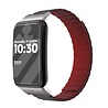 Strap-it Strap-it Bracelet silicone link Oppo Watch Free (gris/bordeaux) Strap-it Strap-it Bracelet silicone link Oppo Watch Free (gris/bordeaux)