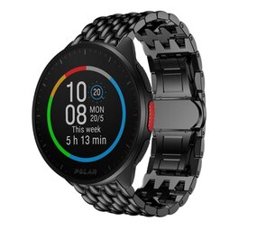 Strap-it Bracelet acier dragon Polar Pacer (noir)