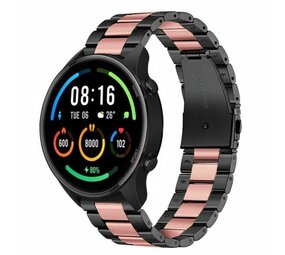 Strap-it Bracelet silicone Xiaomi Mi Watch (noir/rose)