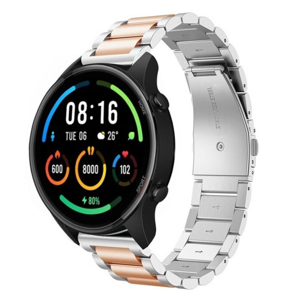 Strap-it Strap-it Bracelet silicone Xiaomi Mi Watch (argent/or rose)