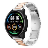 Strap-it Bracelet silicone Xiaomi Mi Watch (argent/or rose)