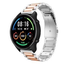 Strap-it Bracelet silicone Xiaomi Mi Watch (argent/or rose)