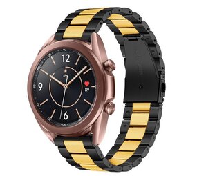 Strap-it Bracelet acier Samsung Galaxy Watch 3 41mm (noir/or)