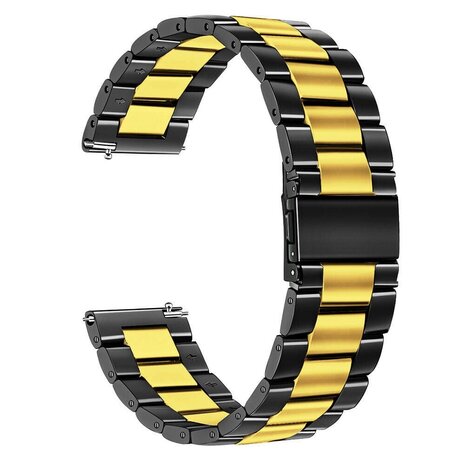Strap-it Strap-it Bracelet acier Samsung Galaxy Watch 3 41mm (noir/or)