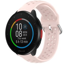 Strap-it Bracelet silicone avec trous Polar Pacer (rose)