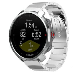 Strap-it Bracelet en métal Polar Grit X (argent)