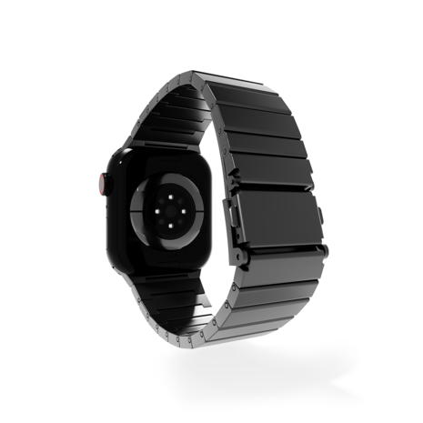 Strap-it Strap-it Bracelet titane luxe Apple Watch (gris foncé)