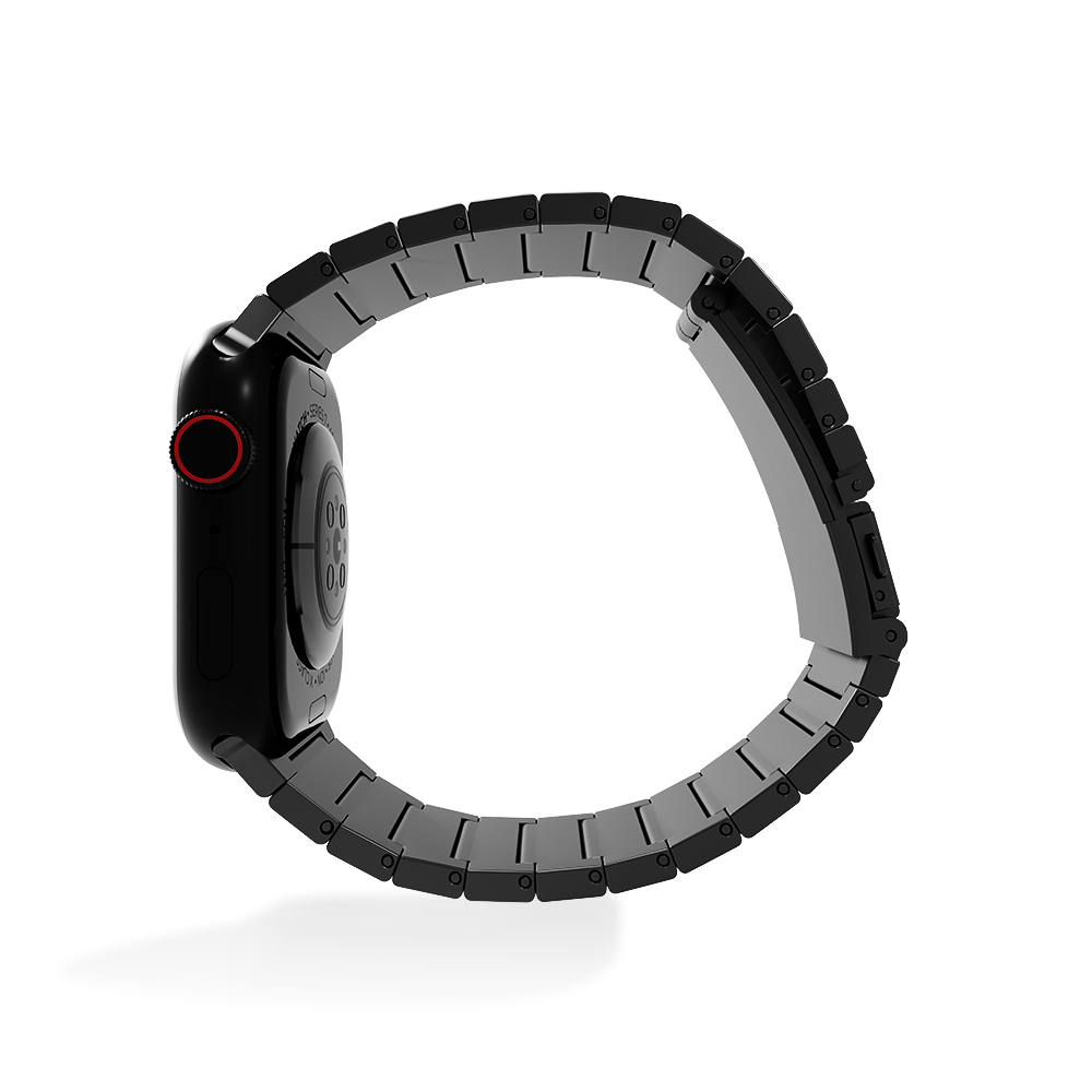 Strap-it Strap-it Bracelet titane luxe Apple Watch (gris foncé)