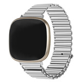 Strap-it Bracelet acier loop Fitbit Sense (argent)