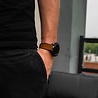 Strap-it Strap-it Bracelet cuir avec D-Buckle Huawei Watch GT Runner (marron foncé) Strap-it Strap-it Bracelet cuir avec D-Buckle Huawei Watch GT Runner (marron foncé)