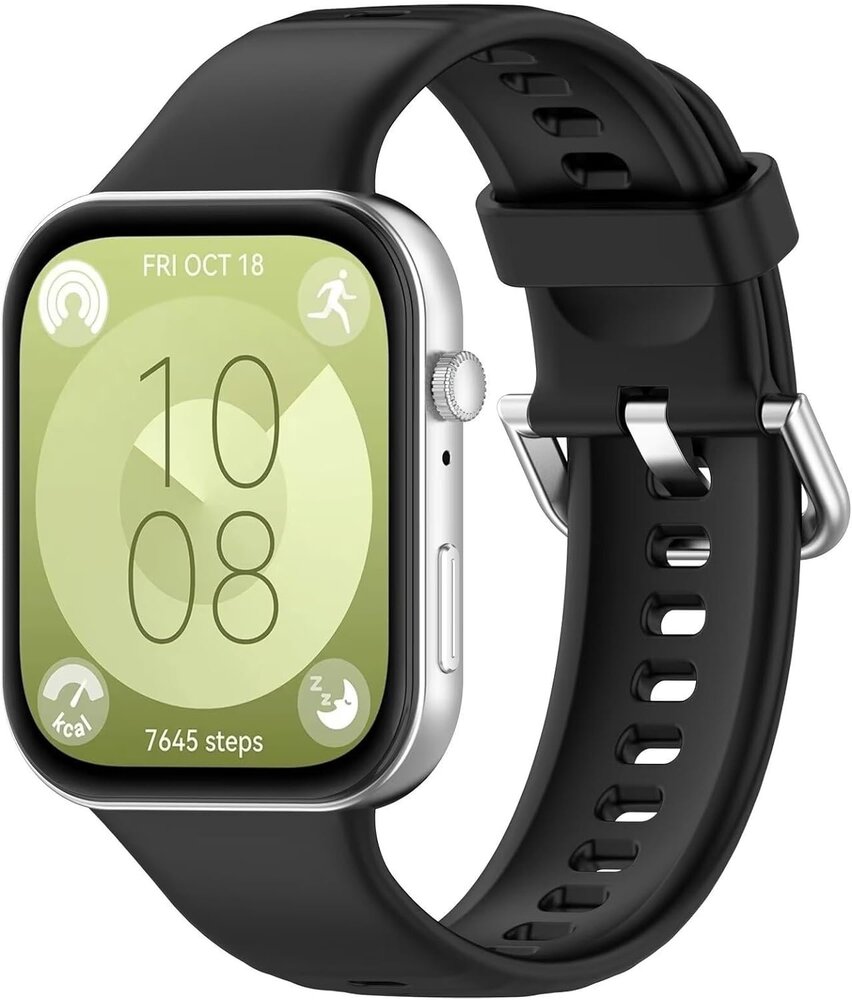 Strap-it Strap-it Bracelet silicone Huawei Watch Fit 3 (noir)