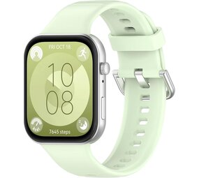 Strap-it Bracelet silicone Huawei Watch Fit 3 (vert clair)