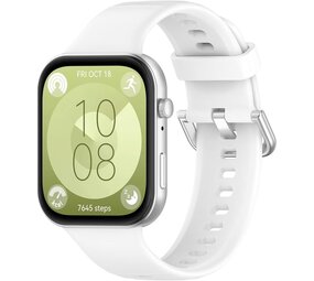 Strap-it Bracelet silicone Huawei Watch Fit 3 (blanc)