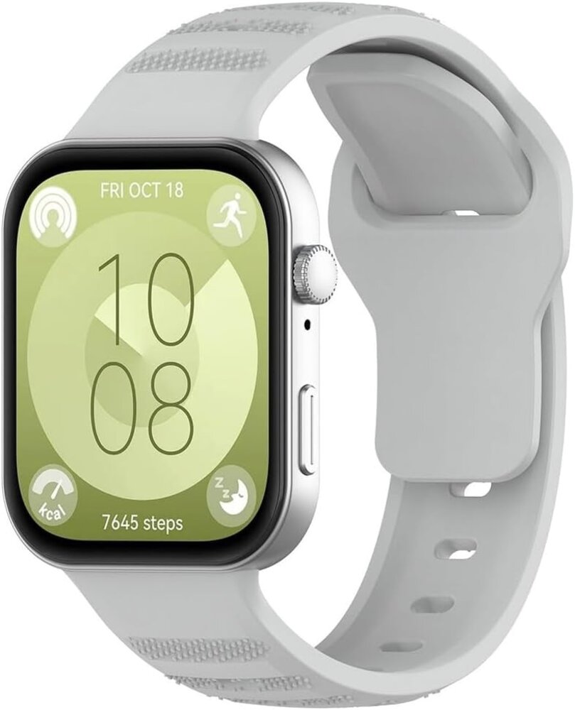 Strap-it Strap-it Bracelet silicone robuste Huawei Watch Fit 3 (gris)