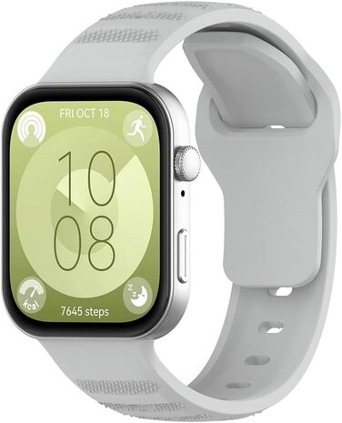 Strap-it Strap-it Bracelet silicone robuste Huawei Watch Fit 3 (gris)
