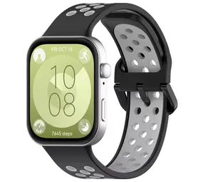 Strap-it Bracelet sport Huawei Watch Fit 3 (noir/gris)