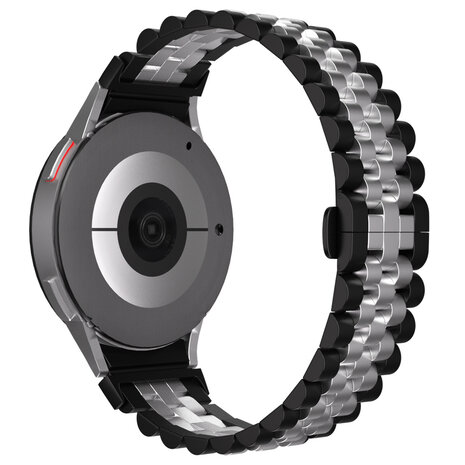 Strap-it Strap-it Bracelet acier Jubilee Galaxy Watch 4 Classic 42mm (noir/argent) Strap-it Strap-it Bracelet acier Jubilee Galaxy Watch 4 Classic 42mm (noir/argent)