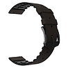 Strap-it Strap-it Bracelet silicone/cuir Huawei Watch GT Runner (noir/marron) Strap-it Strap-it Bracelet silicone/cuir Huawei Watch GT Runner (noir/marron)