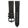 Strap-it Strap-it Bracelet silicone/cuir Huawei Watch GT Runner (noir/marron) Strap-it Strap-it Bracelet silicone/cuir Huawei Watch GT Runner (noir/marron)