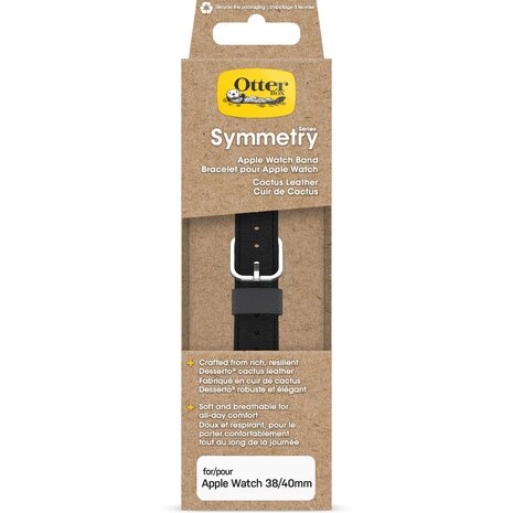 Otterbox OtterBox Bracelet Symmetry cuir de cactus Apple Watch (noir)