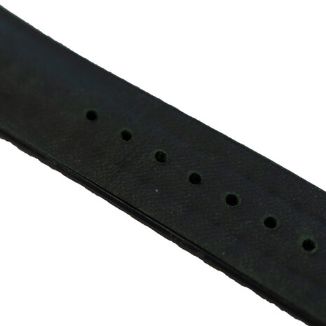 Strap-it Strap-it Bracelet silicone/cuir Fossil Gen 6 - 44mm (noir/vert)