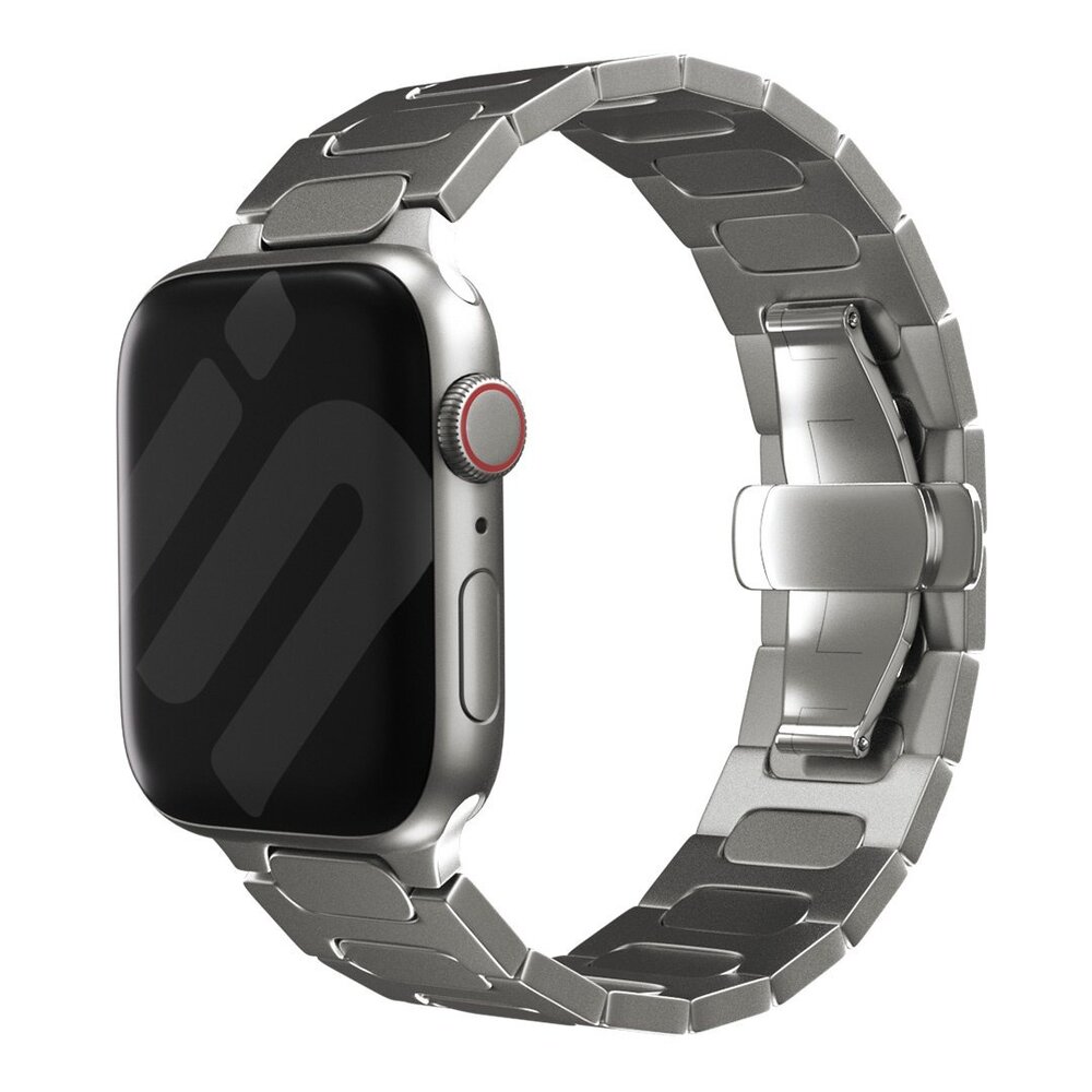 Strap-it Strap-it Bracelet titane Bullet Apple Watch (titanium)