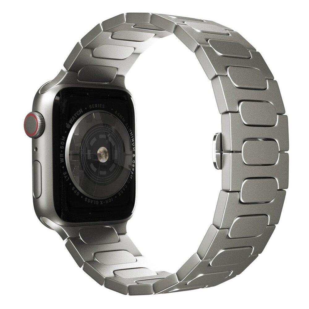 Strap-it Strap-it Bracelet titane Bullet Apple Watch (titanium)
