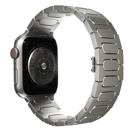 Strap-it Strap-it Bracelet titane Bullet Apple Watch (titanium)