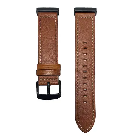 Strap-it Strap-it Bracelet cuir Fitbit Versa 4 (marron)