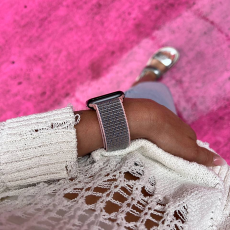 Strap-it Strap-it Bracelet Apple Watch Ultra nylon (rose) Strap-it Strap-it Bracelet Apple Watch Ultra nylon (rose)
