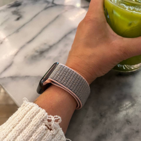 Strap-it Strap-it Bracelet Apple Watch Ultra nylon (rose) Strap-it Strap-it Bracelet Apple Watch Ultra nylon (rose)