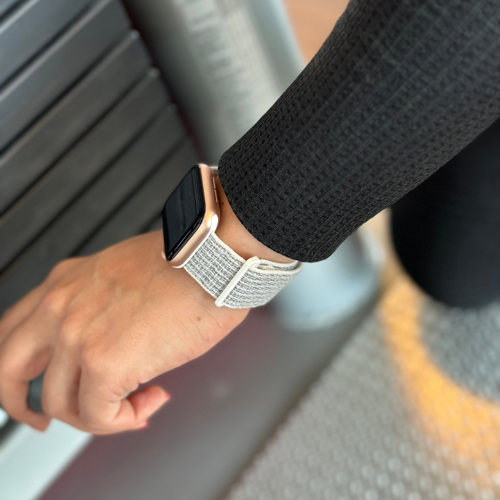 Strap-it Strap-it Bracelet Apple Watch nylon (blanc) Strap-it Strap-it Bracelet Apple Watch nylon (blanc)