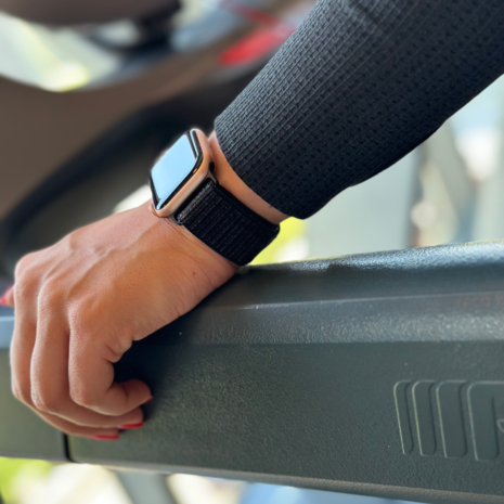 Strap-it Strap-it Bracelet nylon Apple Watch (noir) 