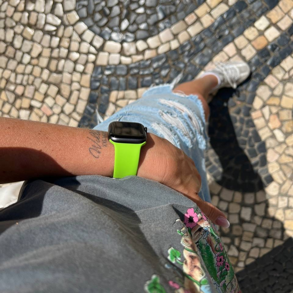 Strap-it Strap-it Bracelet silicone boucle Apple Watch Ultra (vert)