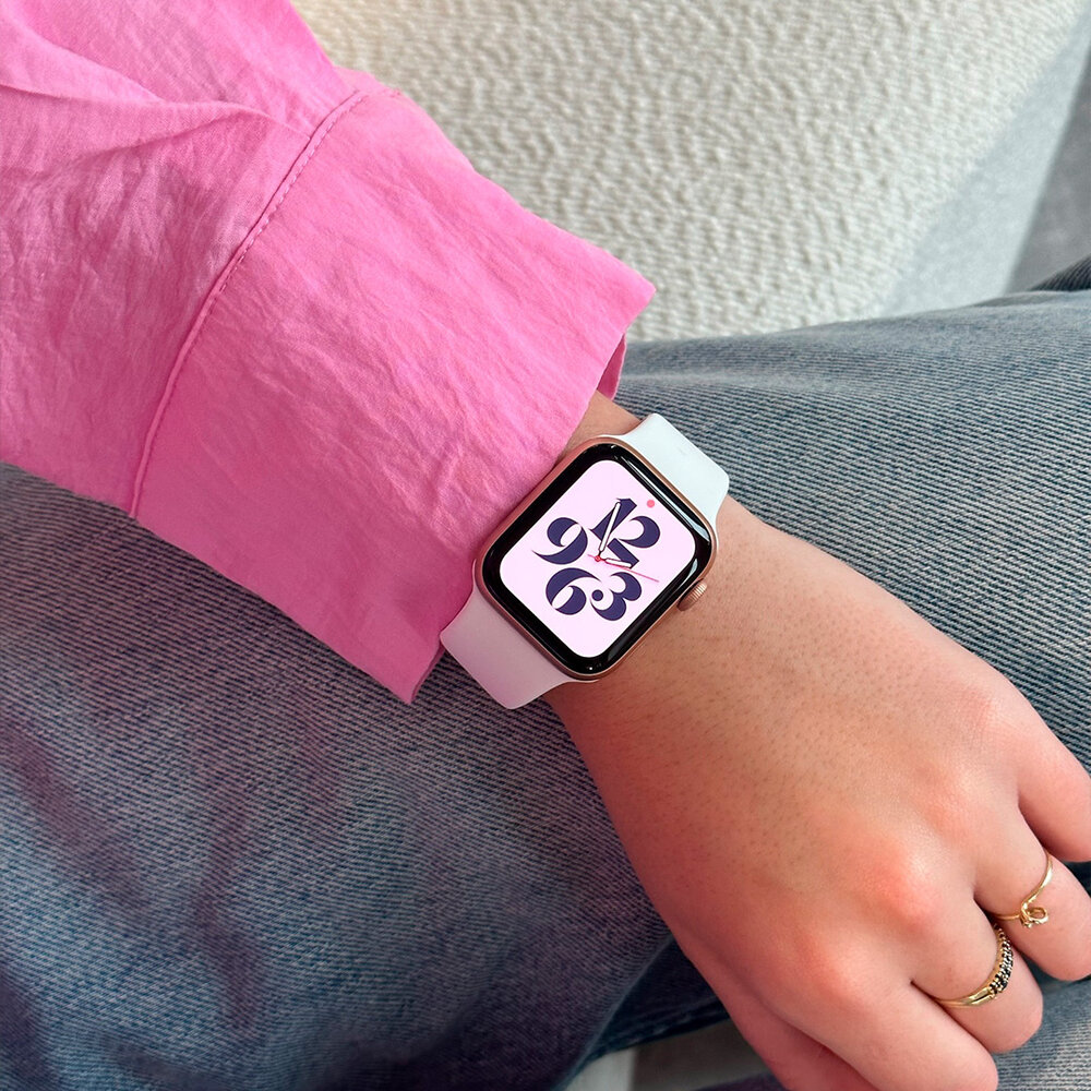 Strap-it Strap-it Bracelet Apple Watch silicone (blanc)