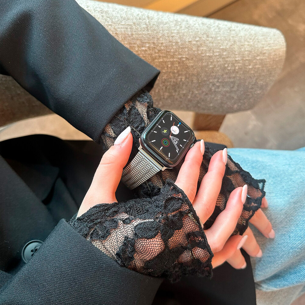 Strap-it Strap-it Bracelet Apple Watch acier inoxydable (argent) Strap-it Strap-it Bracelet Apple Watch acier inoxydable (argent)