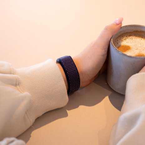 Strap-it Strap-it Bracelet nylon Fitbit Charge 6 (indigo blue)