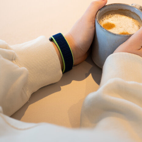 Strap-it Strap-it Bracelet nylon Fitbit Charge 6 (citron vert)