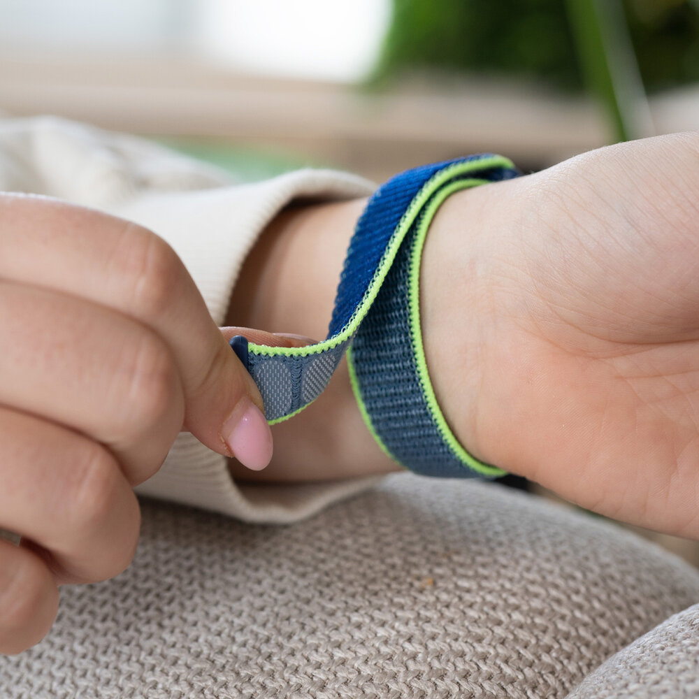 Strap-it Strap-It Bracelet nylon Fitbit Charge 5 (citron vert)