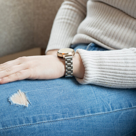 Strap-it Strap-it Bracelet acier Garmin Lily 2 (argent)