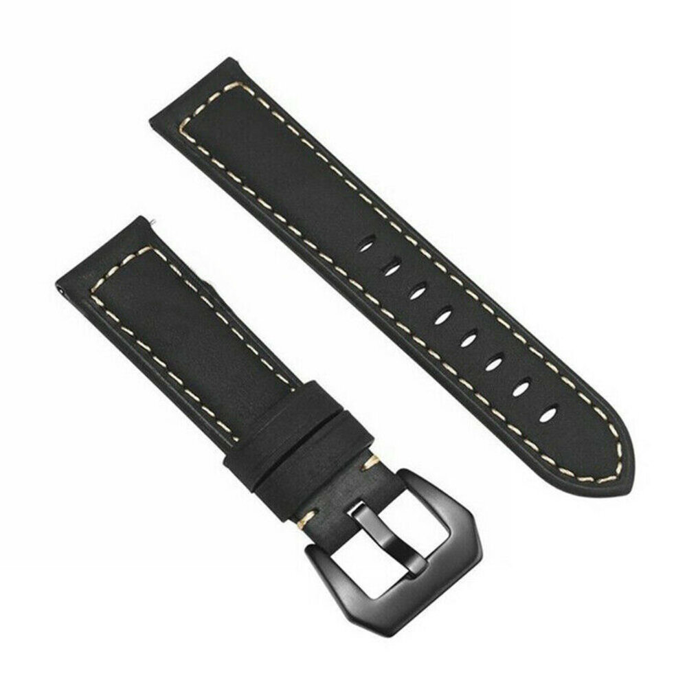 Strap-it Strap-it Bracelet cuir Samsung Galaxy Watch 4 - 44mm (Noir)